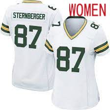 Women Green Bay Packers #87 Jace Sternberger Nike White Game NFL Jersey